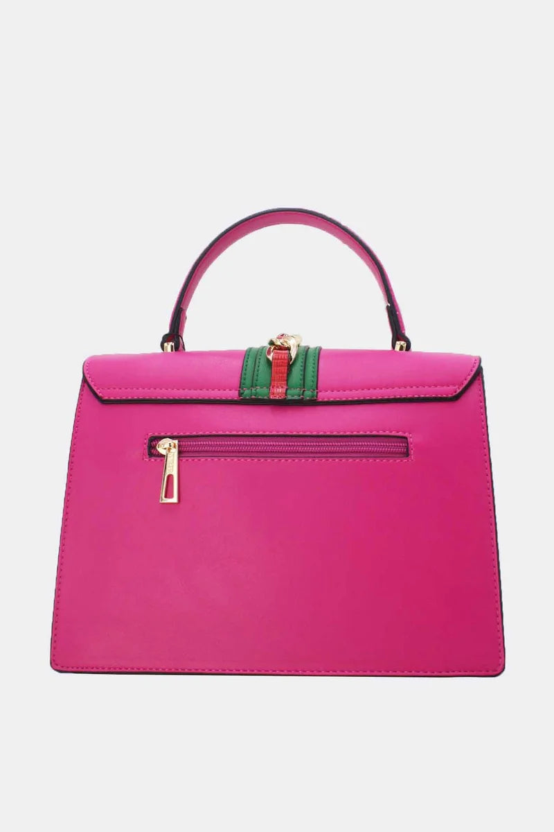 Elegante Design-Handtasche mit Drehverschluss