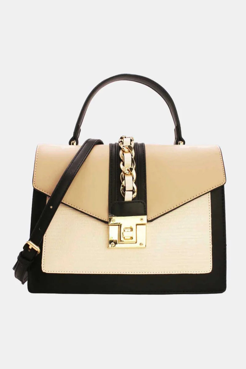 Elegante Design-Handtasche mit Drehverschluss