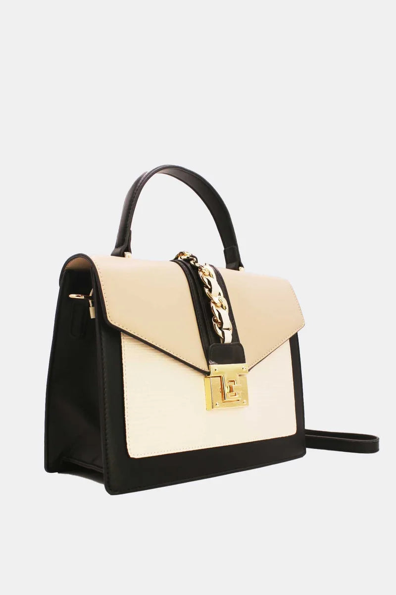 Elegante Design-Handtasche mit Drehverschluss