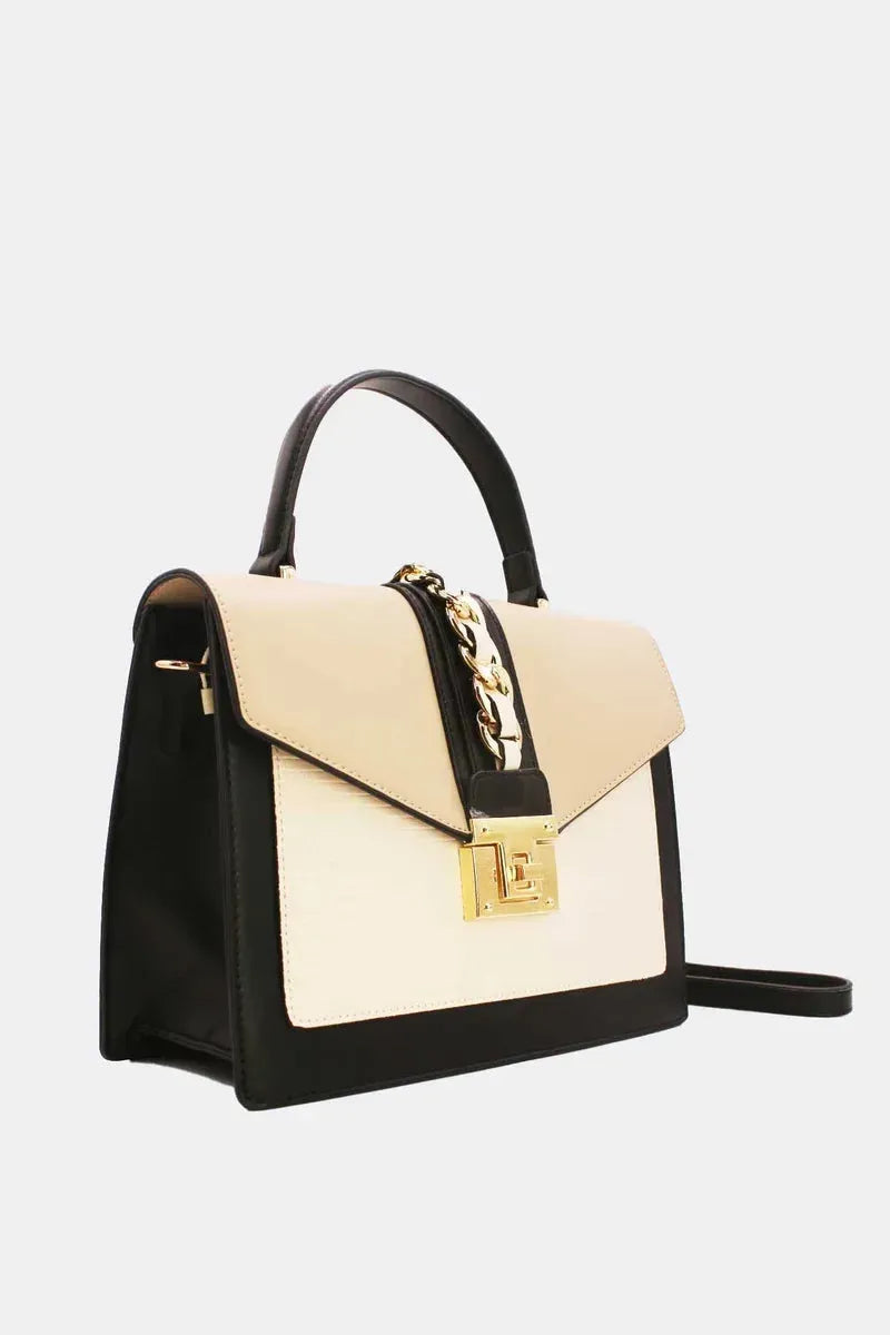 Elegante Design-Handtasche mit Drehverschluss