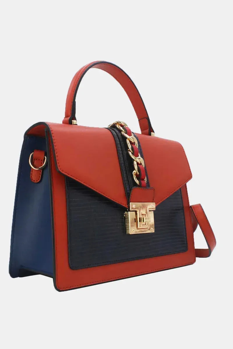 Elegante Design-Handtasche mit Drehverschluss