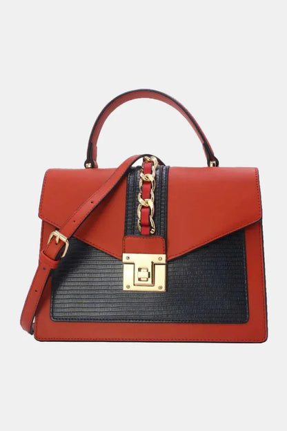 Elegante Design-Handtasche mit Drehverschluss