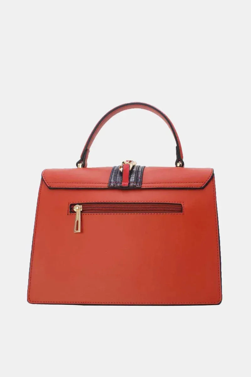 Elegante Design-Handtasche mit Drehverschluss