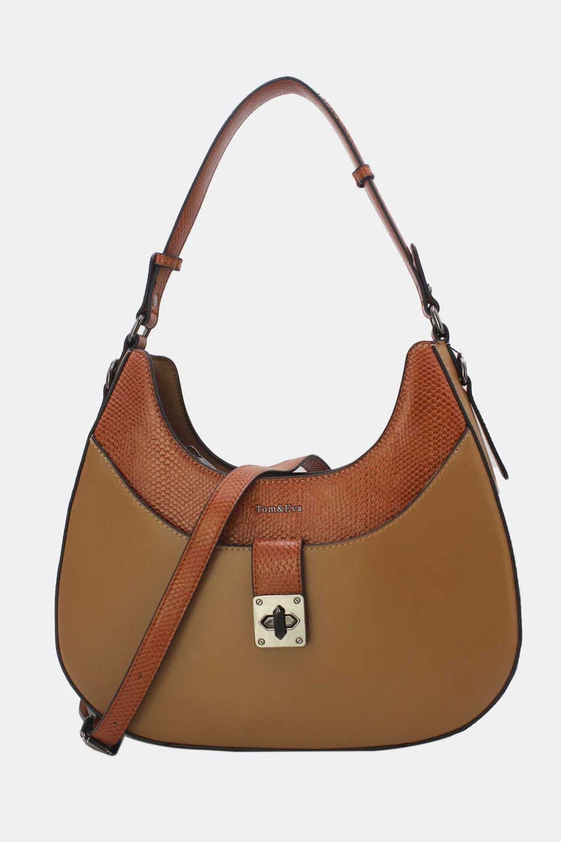 Elegante Schultertasche mit Drehverschluss