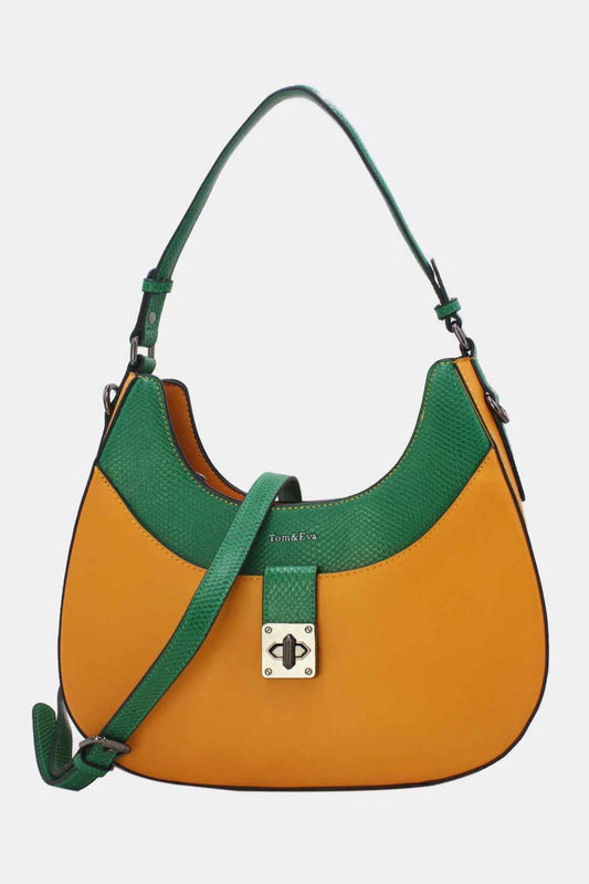 Elegante Schultertasche mit Drehverschluss