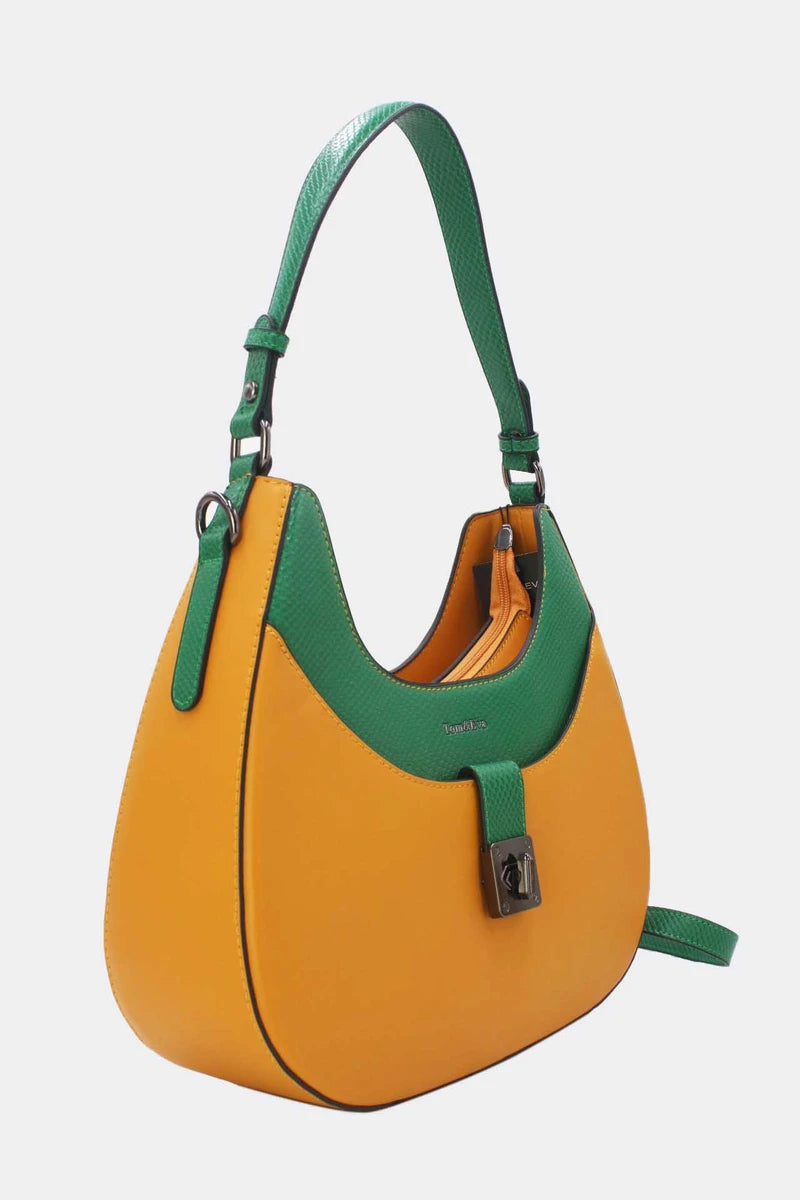 Elegante Schultertasche mit Drehverschluss