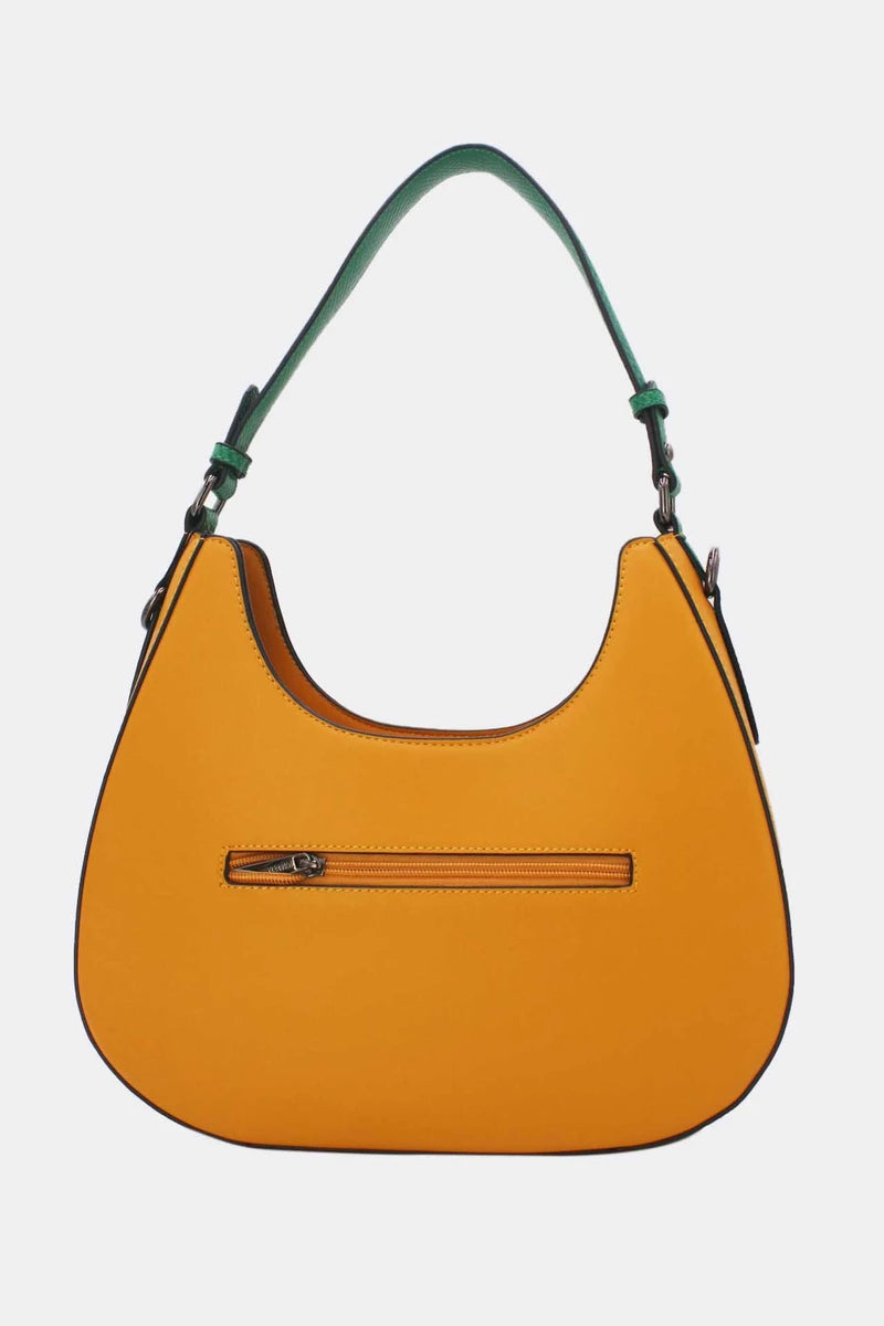 Elegante Schultertasche mit Drehverschluss