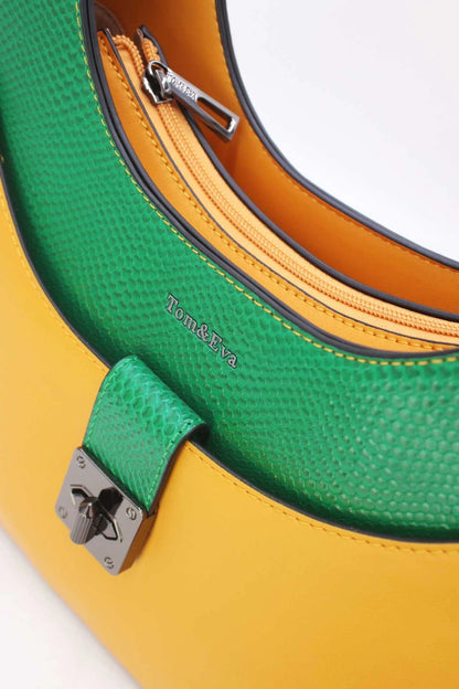 Elegante Schultertasche mit Drehverschluss