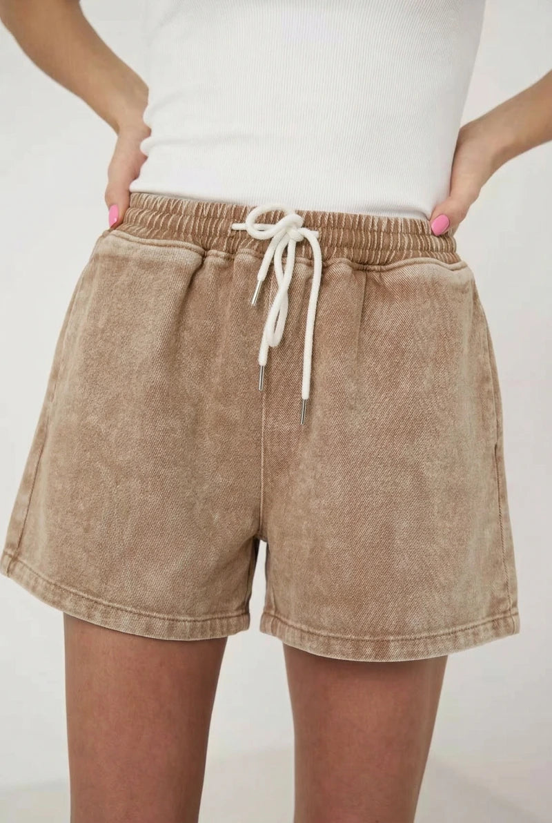 Jeans-Shorts im Used-Look