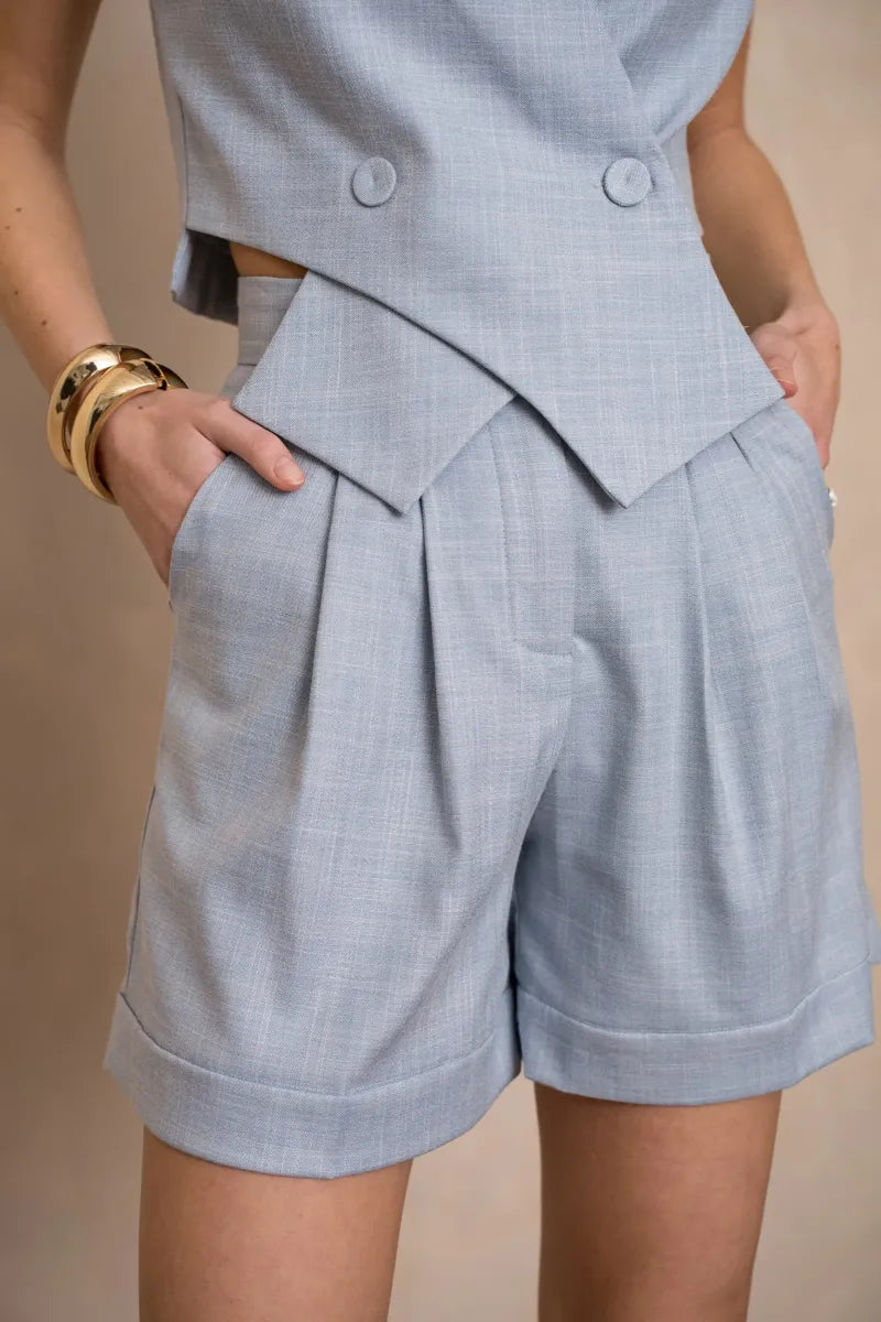 Shorts mit hoher Taille