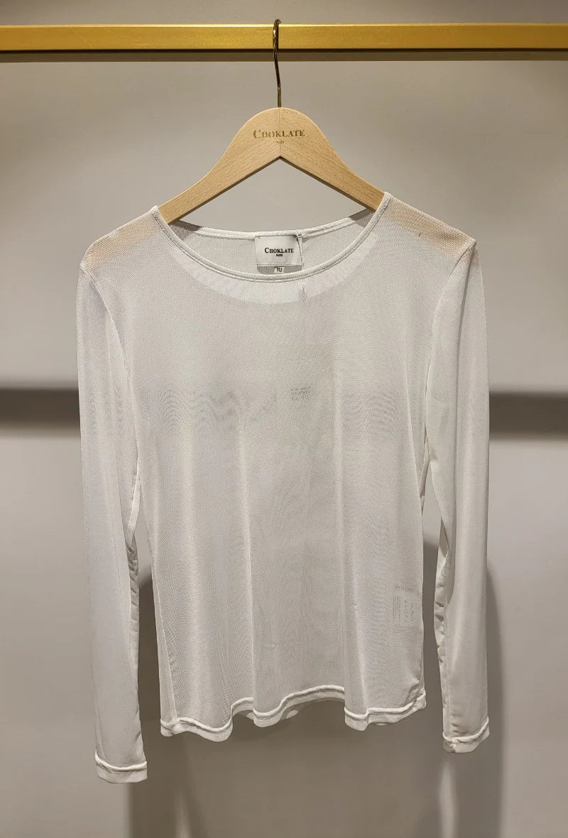 T-Shirt aus Stretch-Mesh
