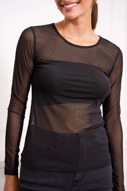 T-Shirt aus Stretch-Mesh