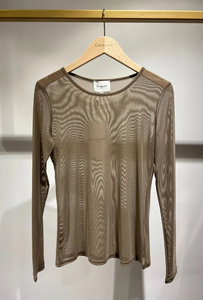 T-Shirt aus Stretch-Mesh