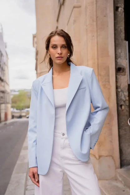 Strukturierter Blazer mit asymmetrischem Verschluss