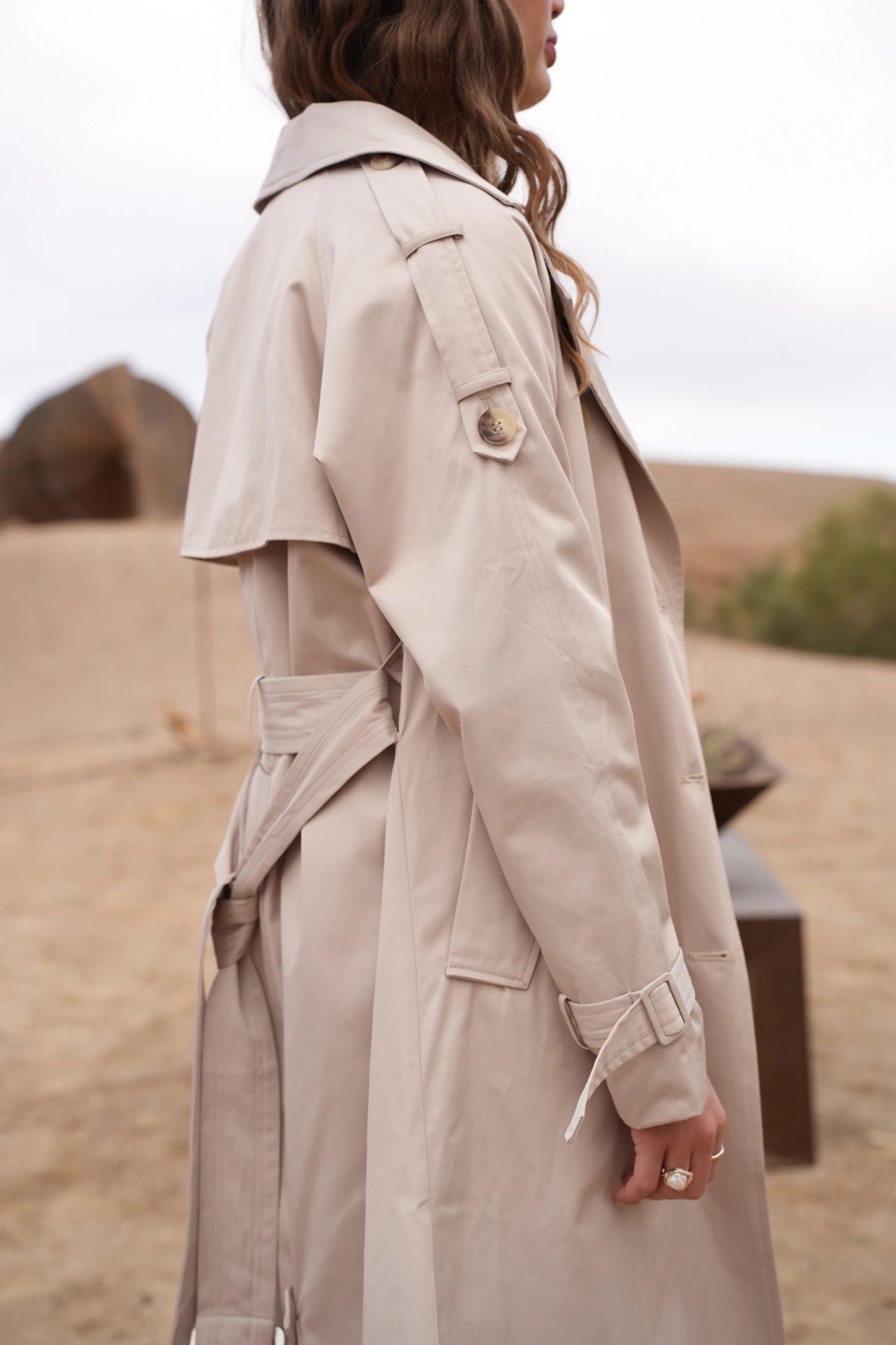 Trenchcoat aus Baumwolle