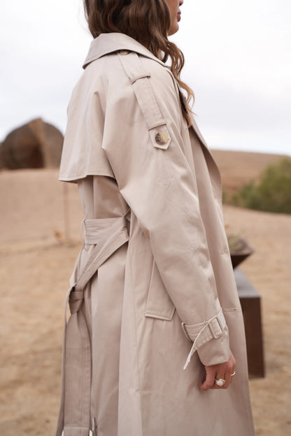 Trenchcoat aus Baumwolle