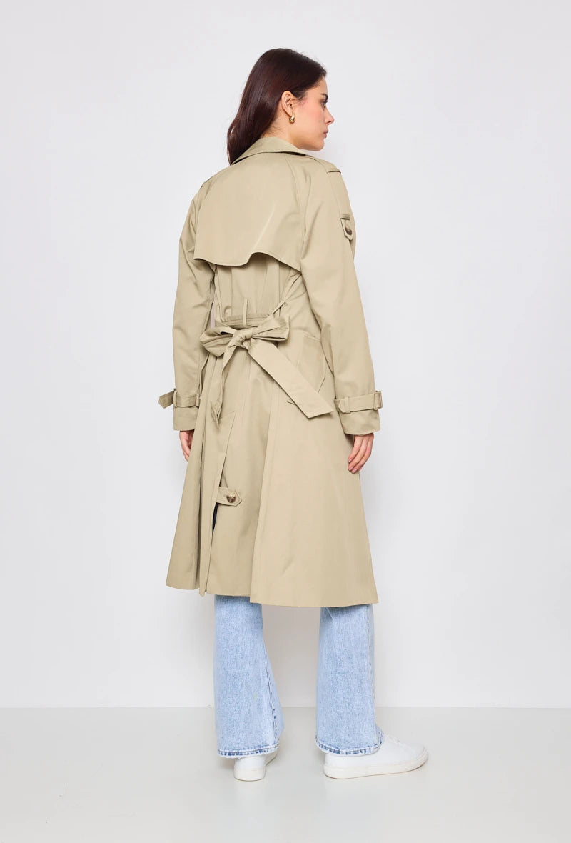 Trenchcoat aus Baumwolle