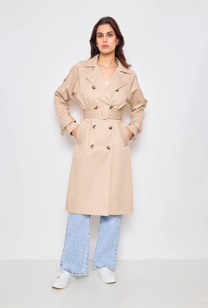 Trenchcoat aus Baumwolle