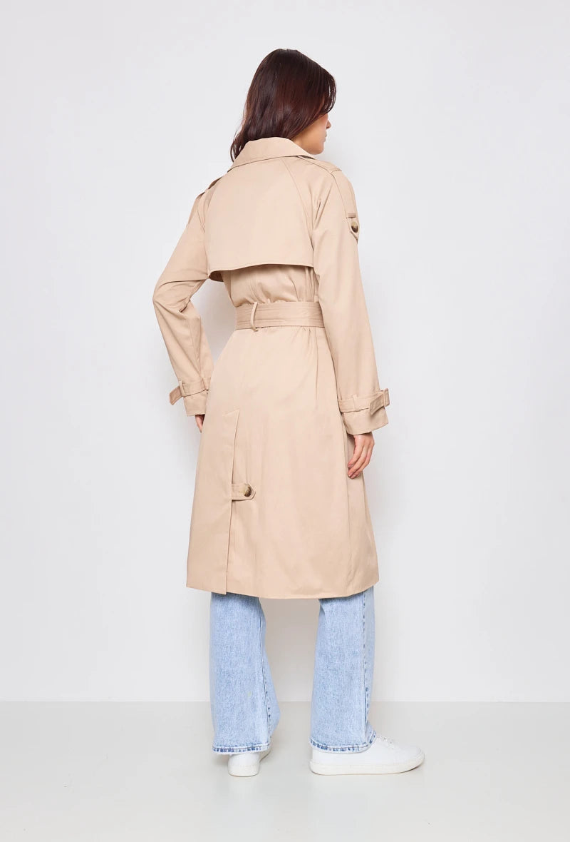 Trenchcoat aus Baumwolle