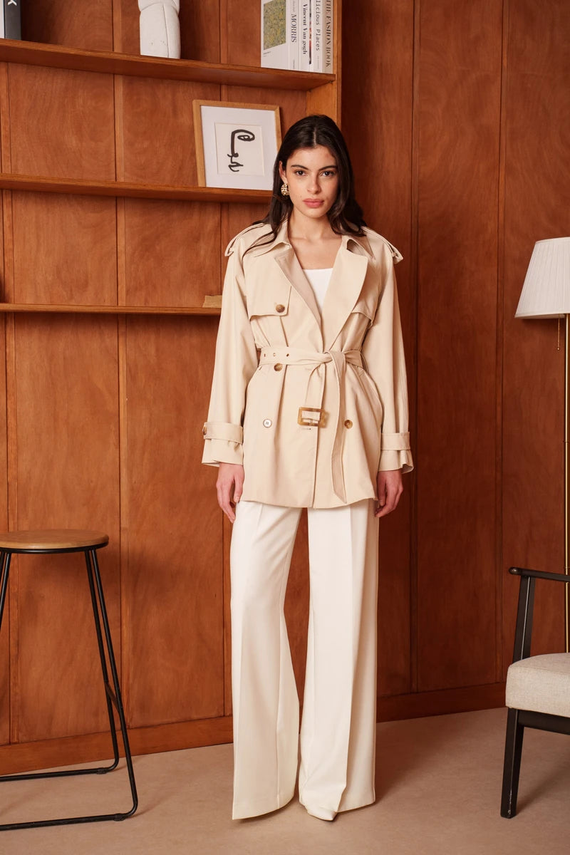 Trenchcoat mit Taillengürtel