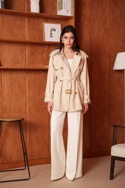 Trenchcoat mit Taillengürtel