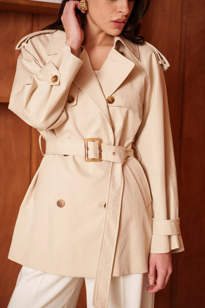 Trenchcoat mit Taillengürtel