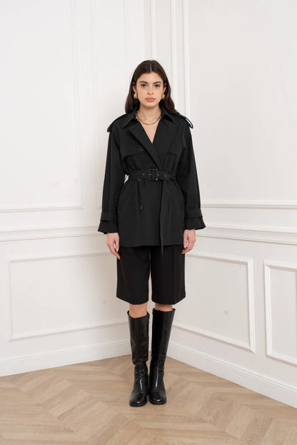 Trenchcoat mit Taillengürtel