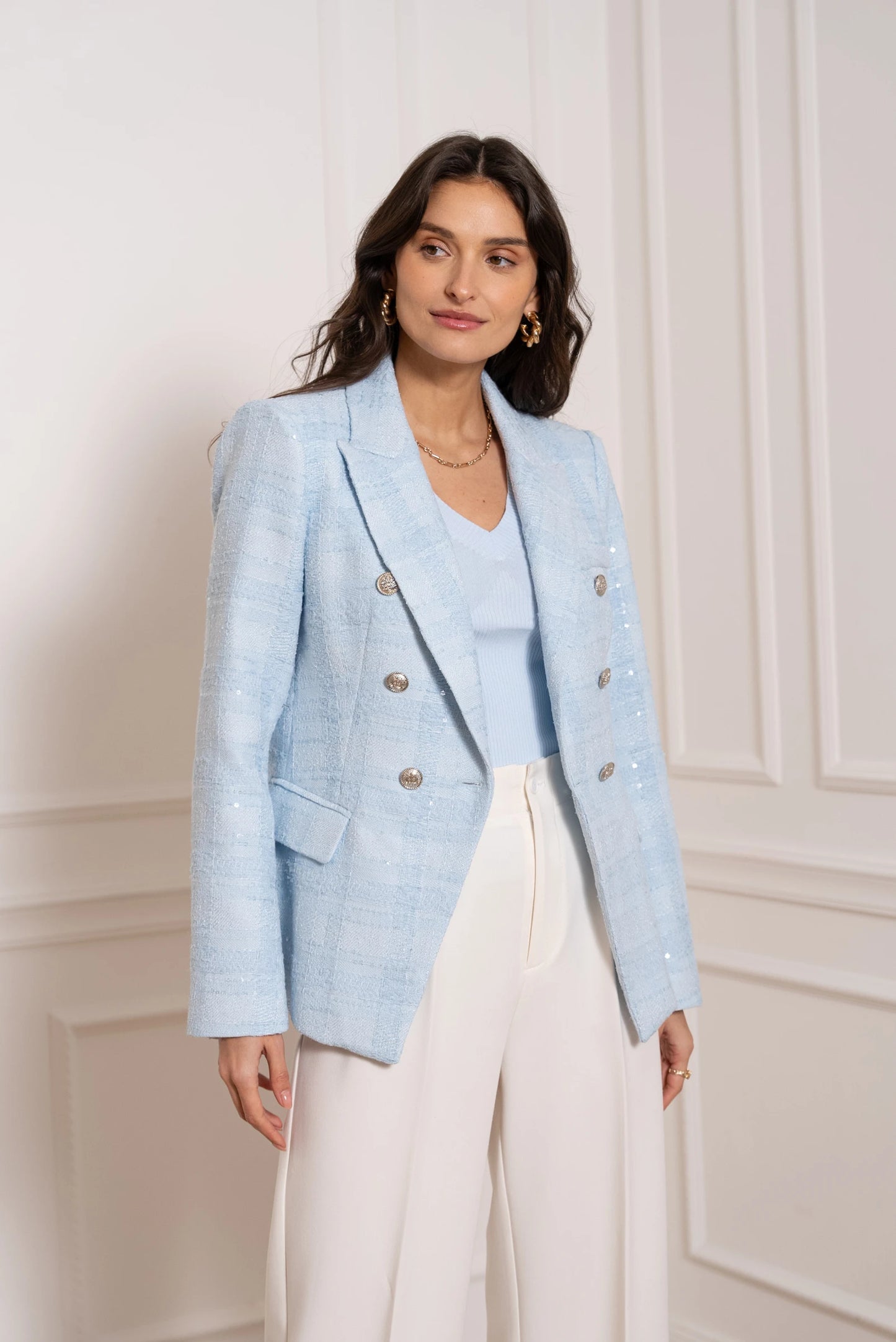 Strukturierter Tweed Blazer