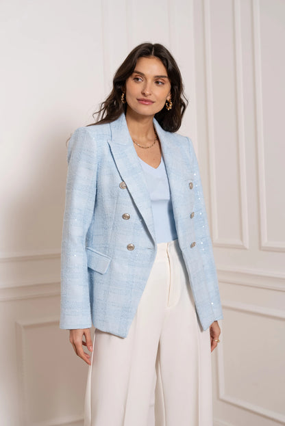 Strukturierter Tweed Blazer