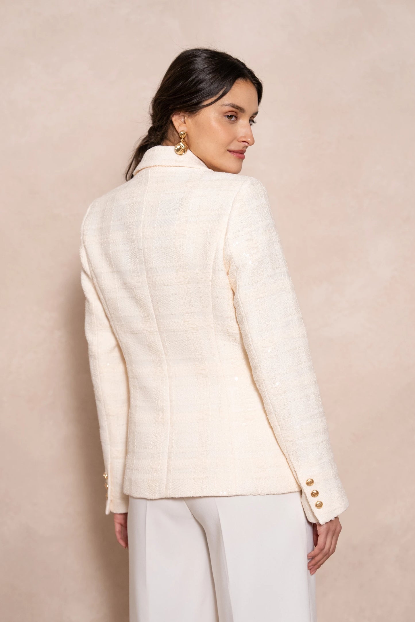 Strukturierter Tweed Blazer