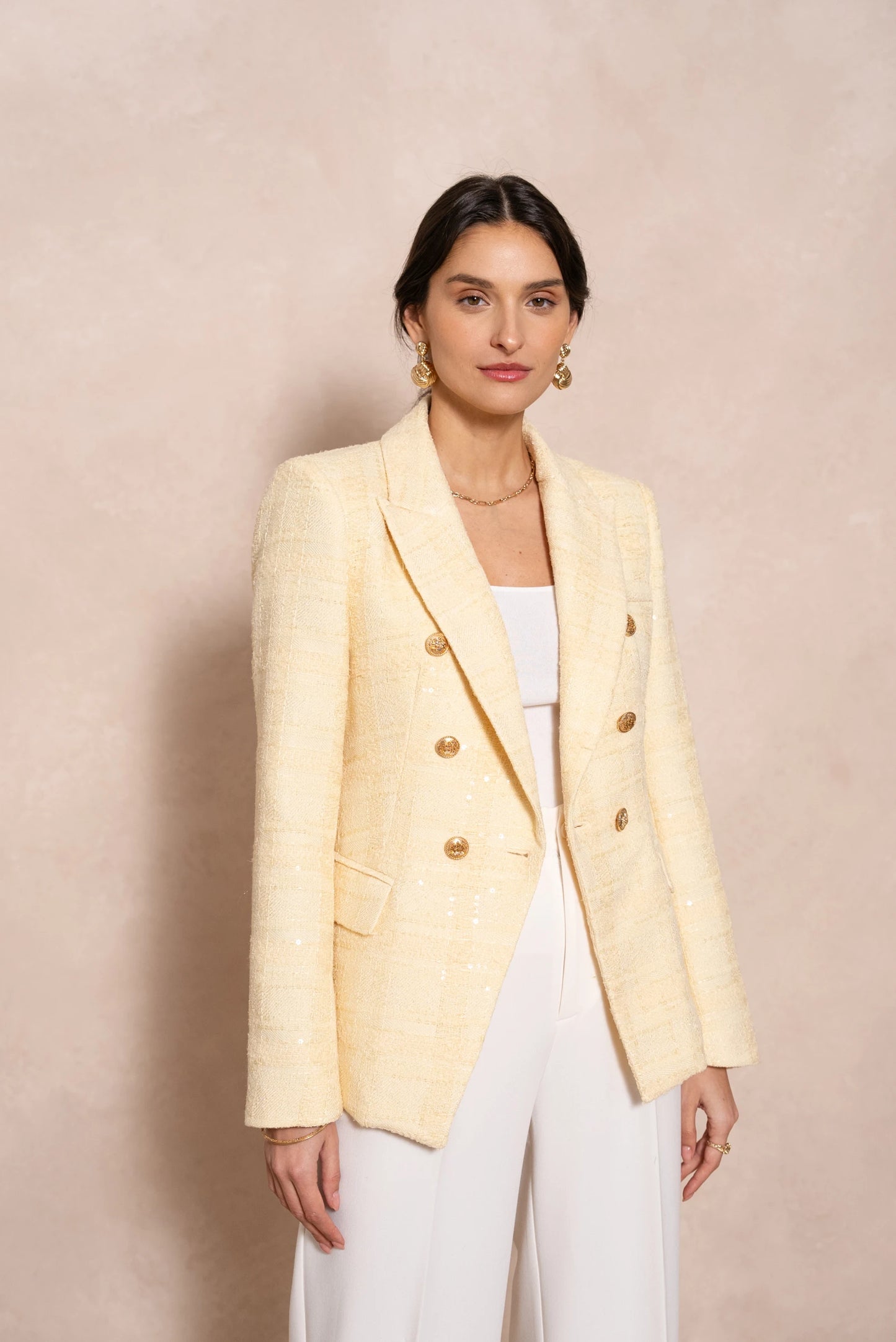 Strukturierter Tweed Blazer
