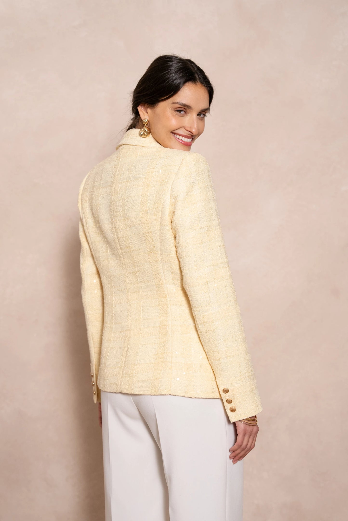 Strukturierter Tweed Blazer