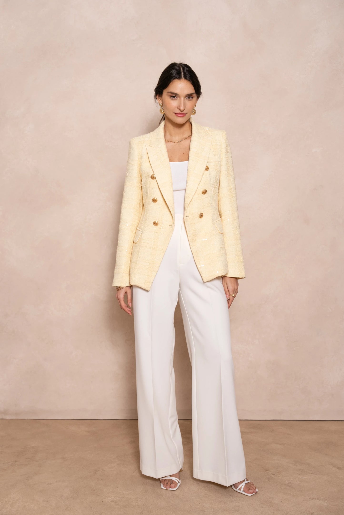 Strukturierter Tweed Blazer