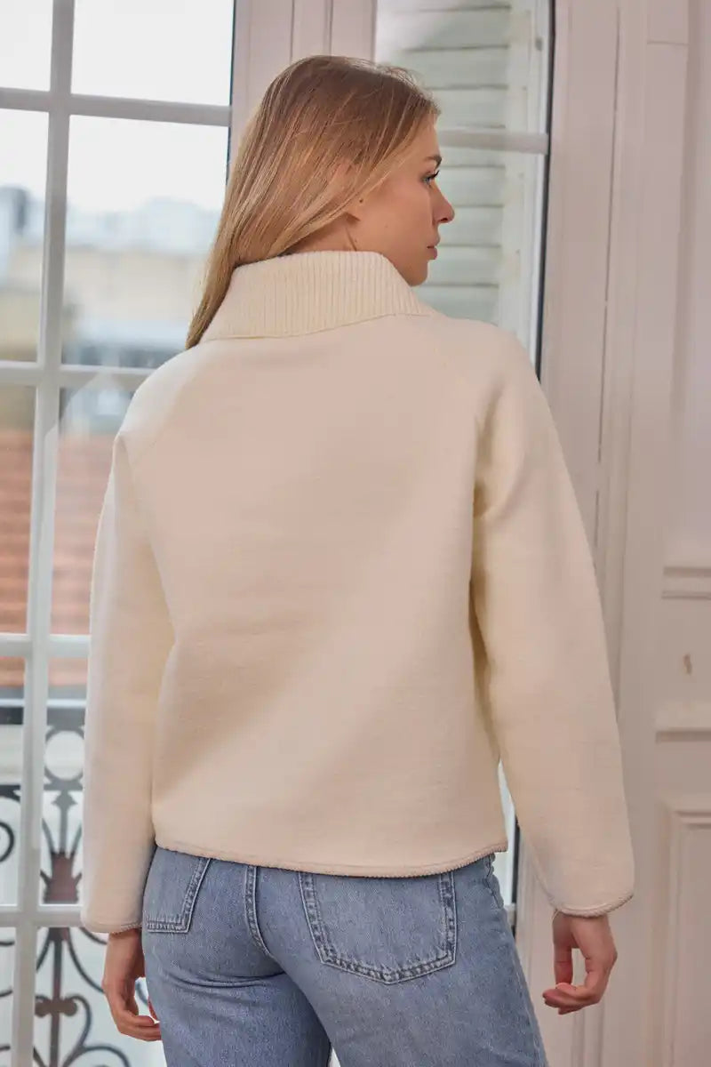Jacke mit Polokragen