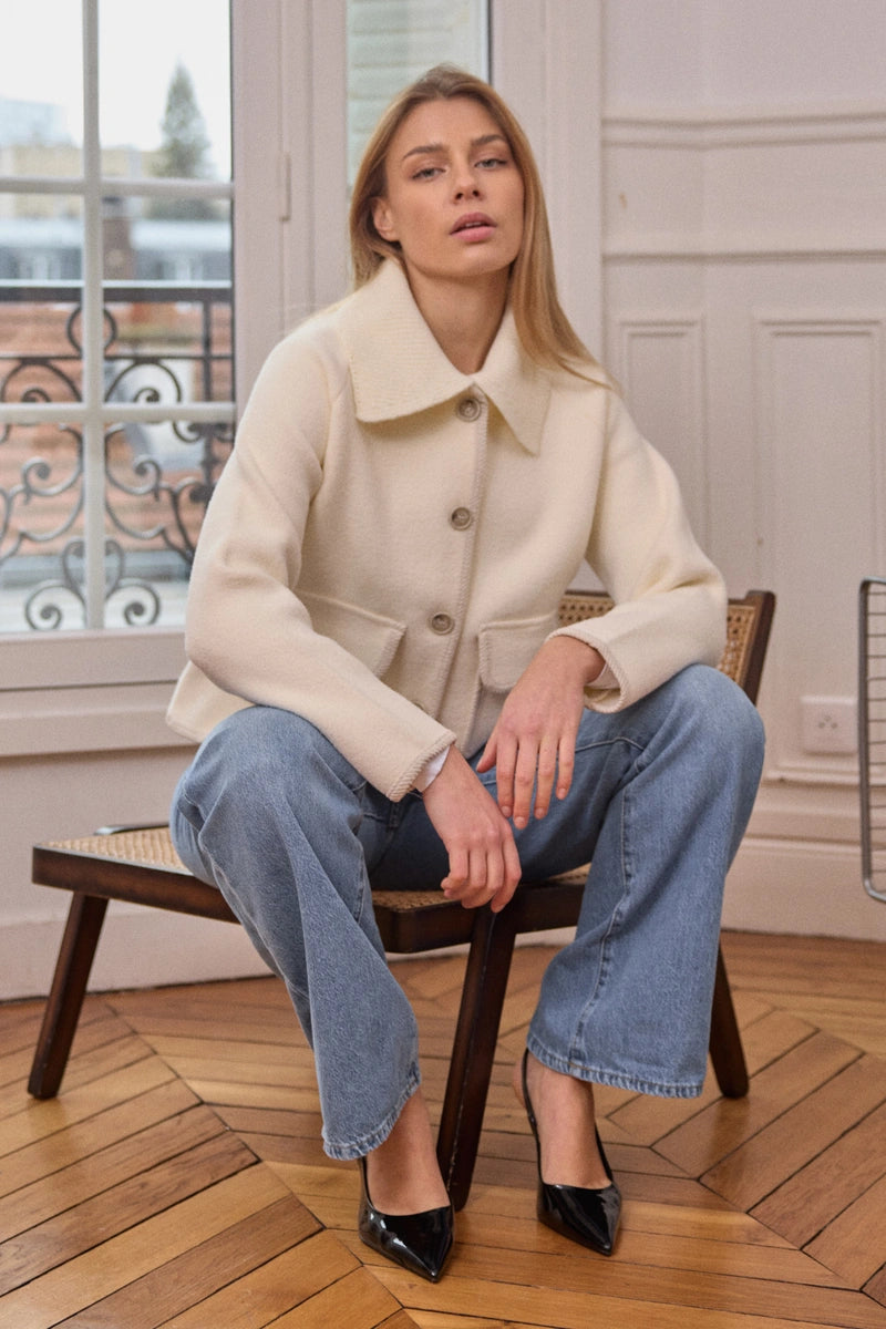 Jacke mit Polokragen