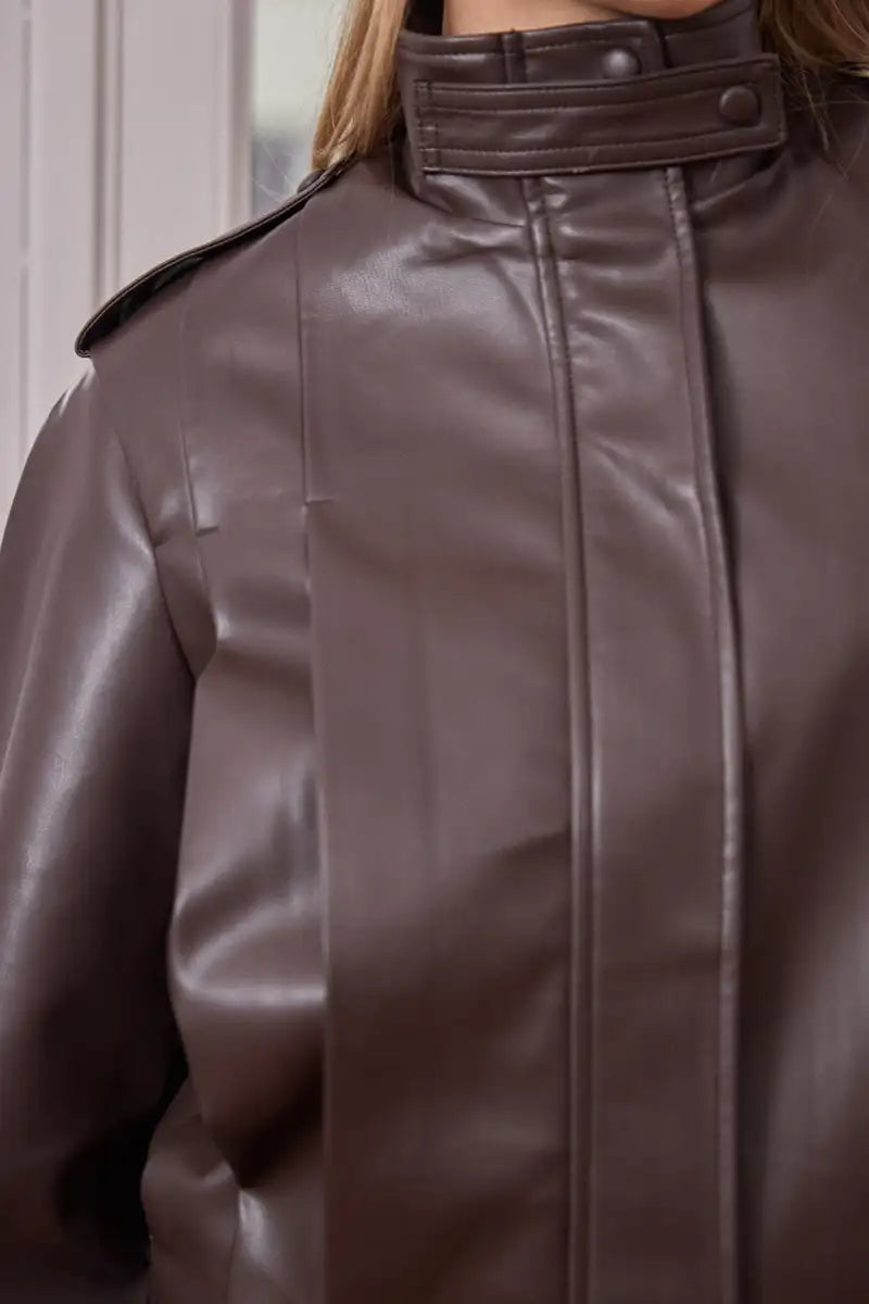 Kunstleder-Jacke