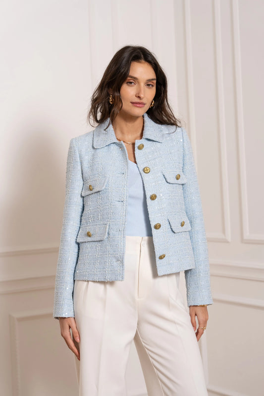 Kurze Tweedjacke