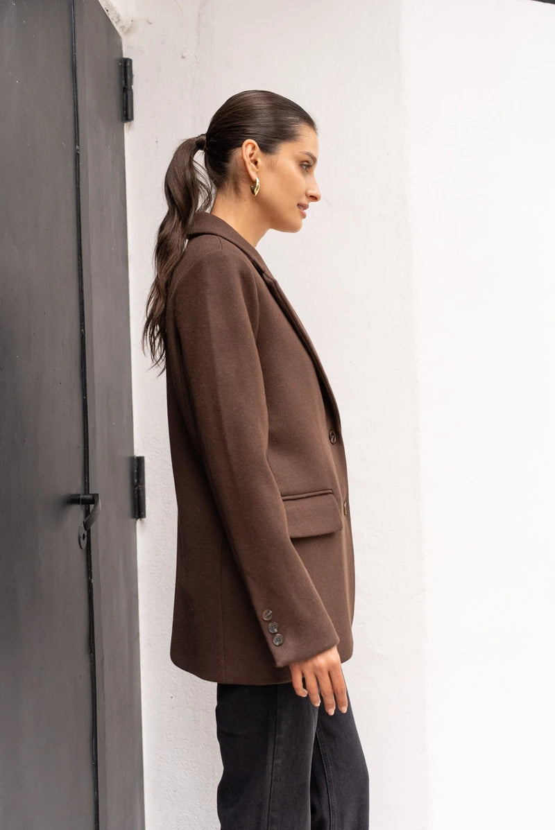 Oversize-Jacke aus Wollmischung