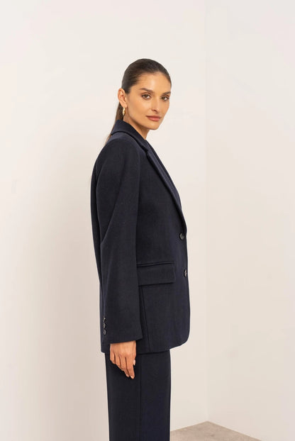 Oversize-Jacke aus Wollmischung