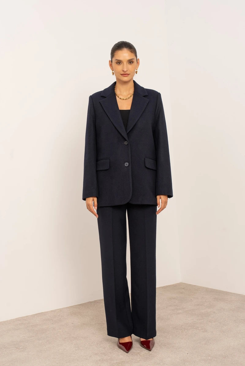 Oversize-Jacke aus Wollmischung