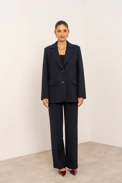 Oversize-Jacke aus Wollmischung