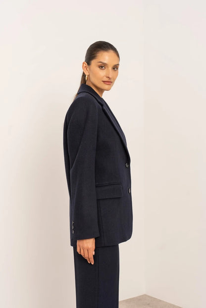 Oversized-Jacke aus Wollmischung