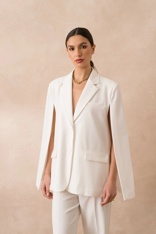 Oversize-Cape mit erstklassigen Details