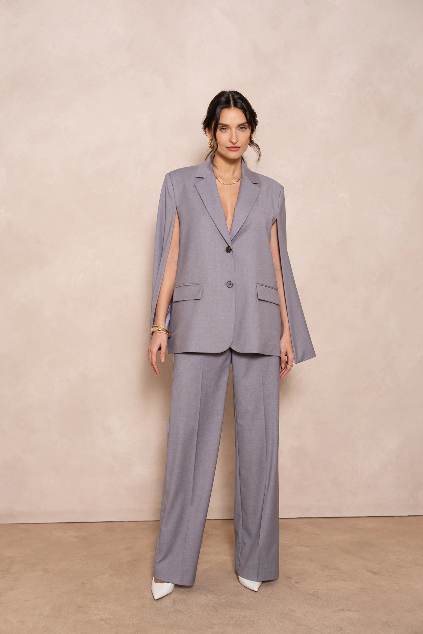 Oversize-Cape mit erstklassigen Details