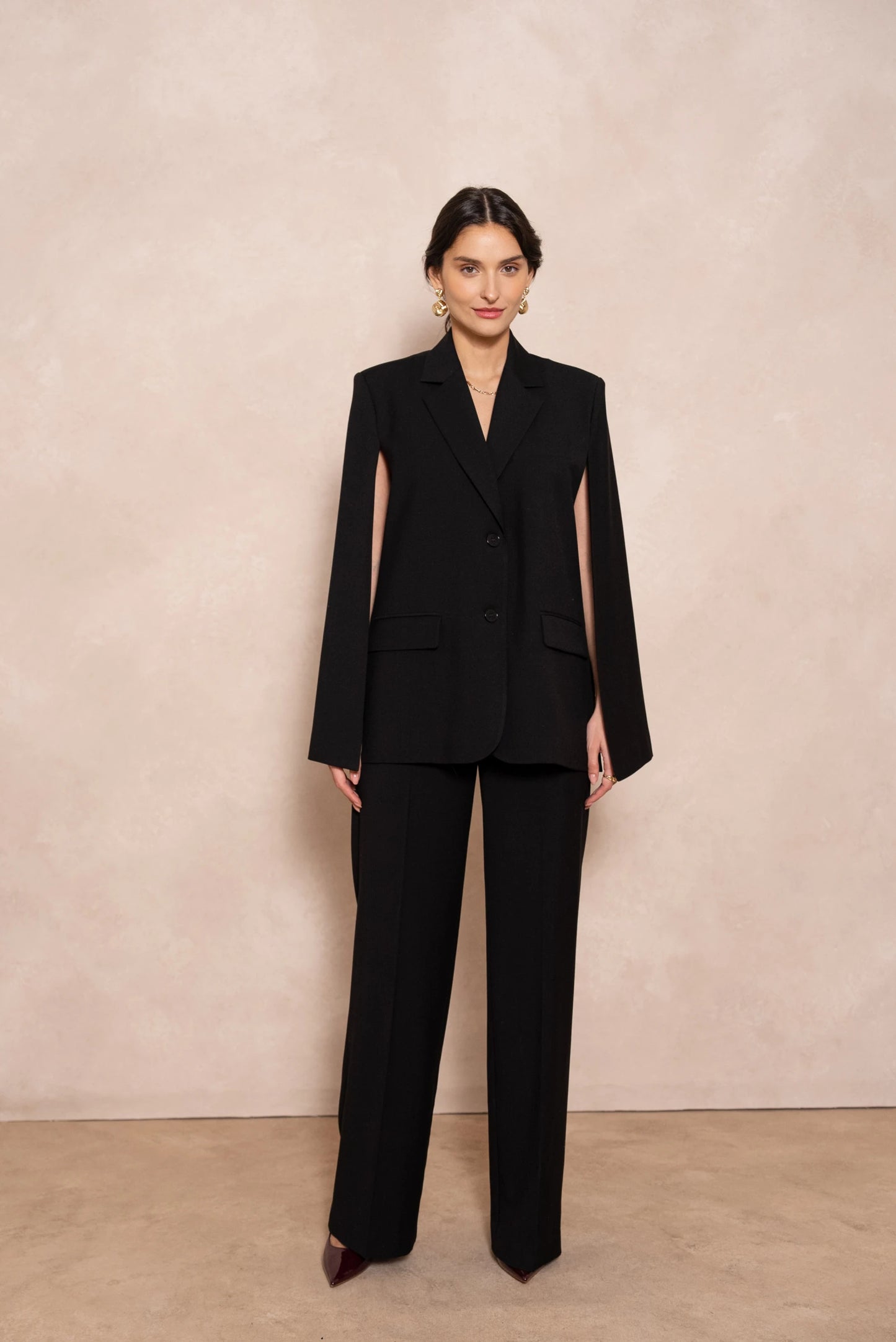 Oversize-Cape mit erstklassigen Details